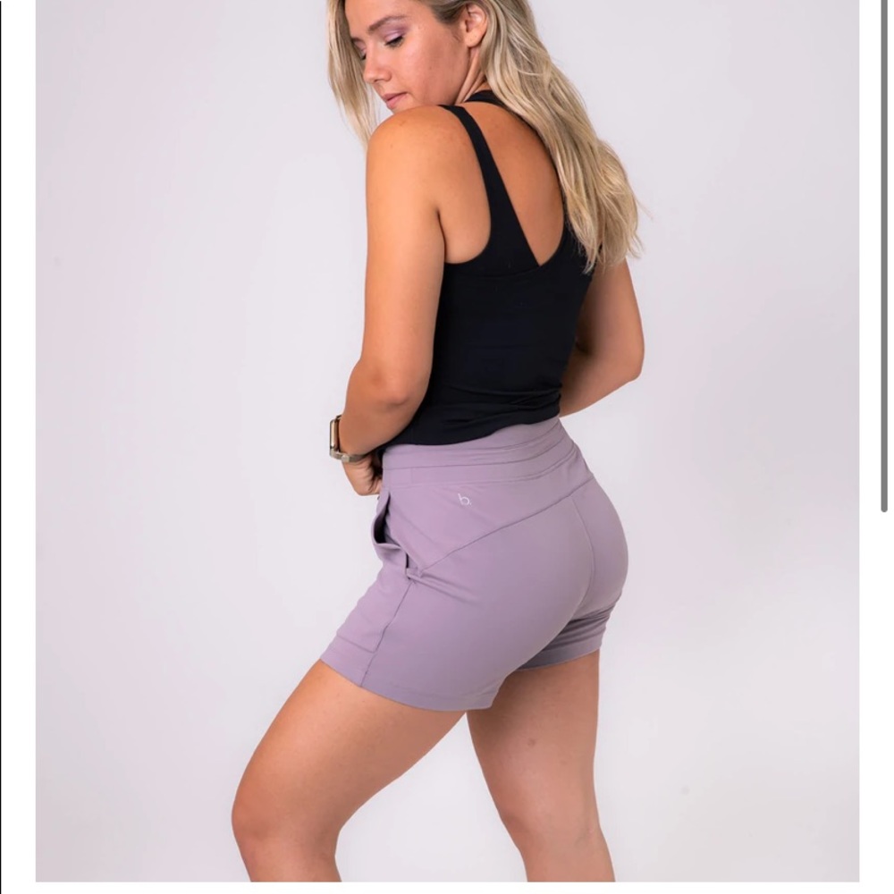 Briana K Collection Purple Lavender Athletic Running Shorts